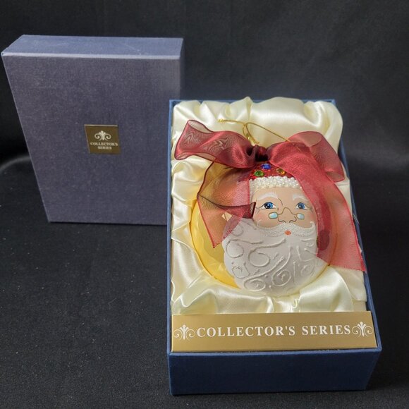 Collector’s Series Large Santa Glass Ornament Hand Made Poland - 2004 Christmas - Picture 2 of 7